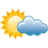 Oblačno, odpoledne méně oblačnosti. Teploty 12/22 °C. Odpoledne vítr z JZ.